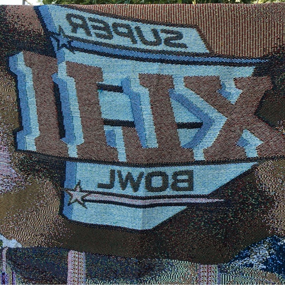 Super Bowl XXLI Tapestry Throw Blanket New York Giants v New England Patriots - Picture 8 of 12